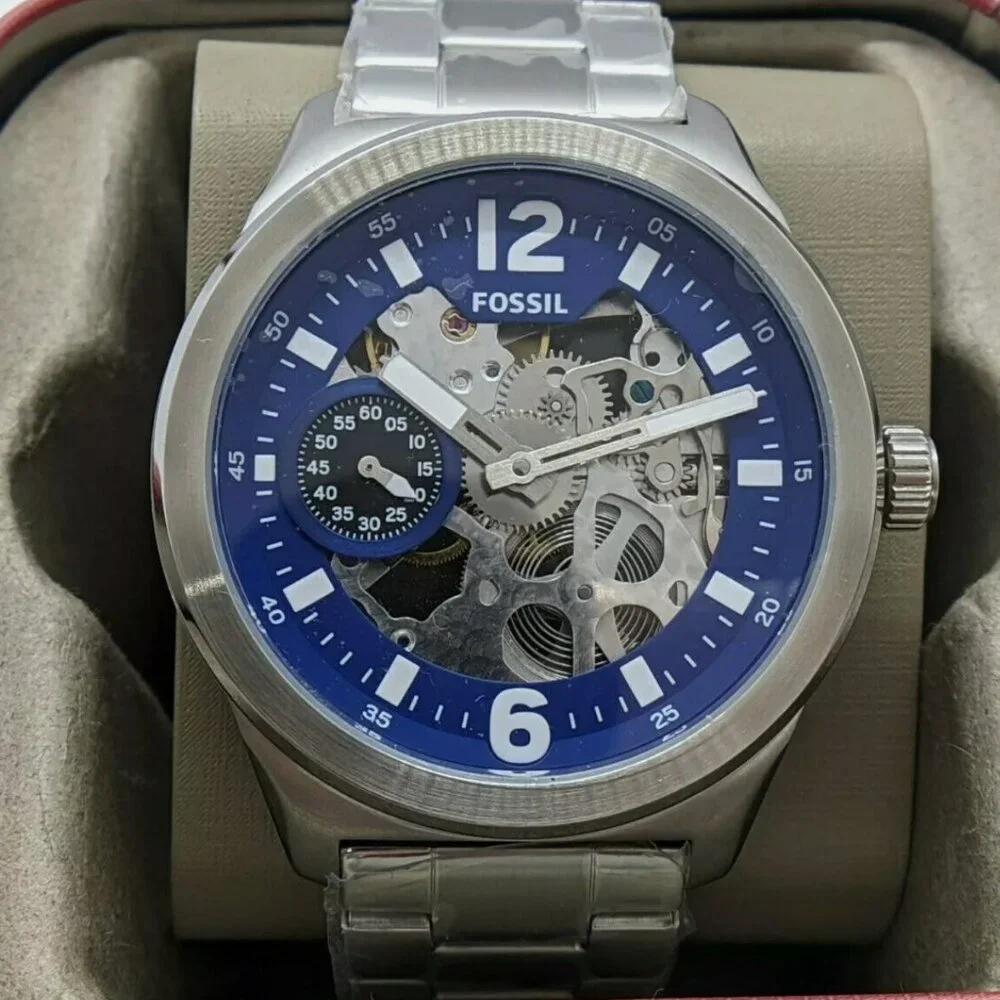 Fossil Skeleton 48mm Steel Watch